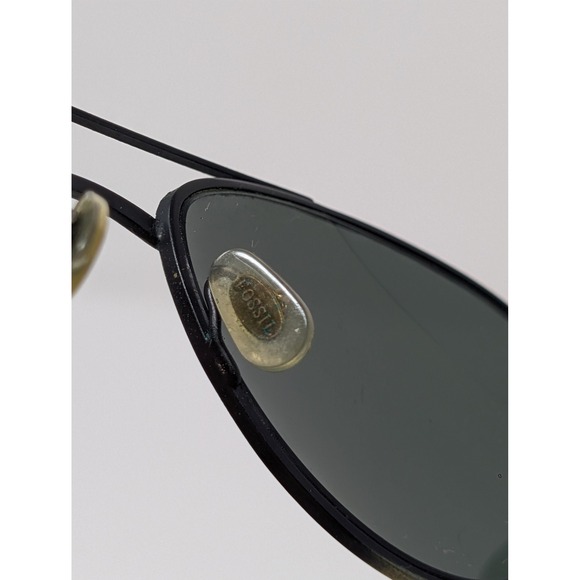 Vintage Fossil Sunglasses Aviator Tinted Lenses Tortoise Shell 53-17-135 Unisex - Picture 7 of 9